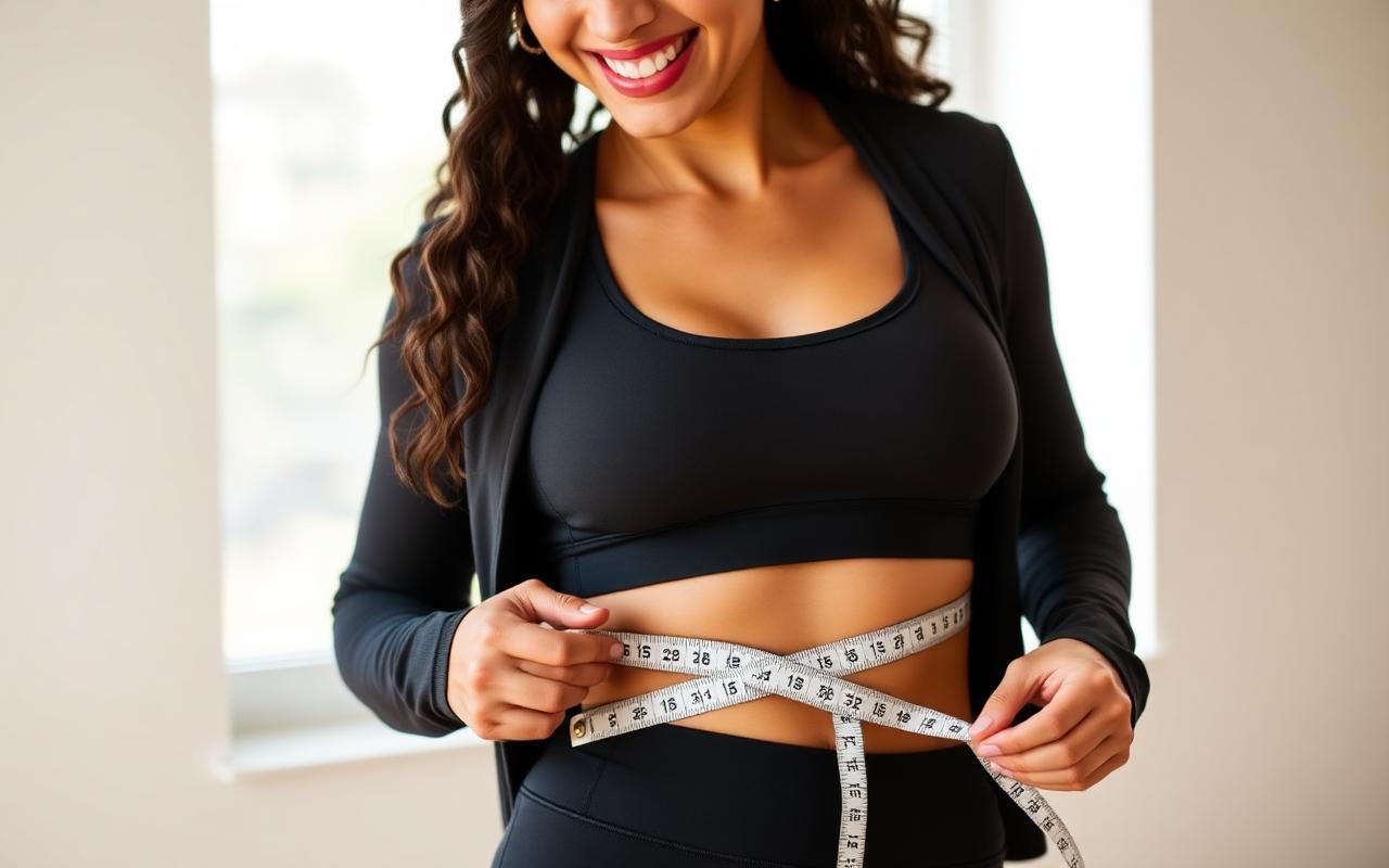 Woman seeing weight management results with Trimoryn